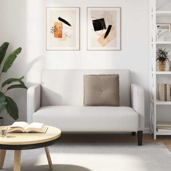 vidaXL Rugkussen Taupe 50 x 45 cm Microvezel Stof