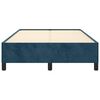 vidaXL Bedframe zonder matras 120x200 cm fluweel donkerblauw