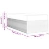 vidaXL Bedframe met matras met matras Donkergrijs 100 x 200 cm Stof