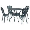 vidaXL Tuinset 5 st Groen Gegoten aluminium