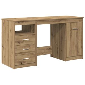 vidaXL Bureau met kast Artisan Oak Engineered Wood