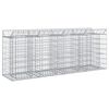 vidaXL Gabion Verhoogd Bed 2 pcs Zilverkleurig