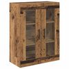 vidaXL Hoge kast met lade 2 pcs Oud Hout Bewerkt hout