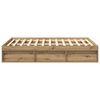 vidaXL Bedframe zonder matras spaanplaat artisanaal eikenkleurig
