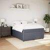 vidaXL Boxspring met matras fluweel donkergrijs 140x190 cm