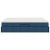 vidaXL Opslag bed met matras met matras Blauw 180 x 200 cm Polyester