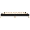 vidaXL Bedframe zonder matras stof zwart 200x200 cm