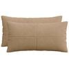 vidaXL Kussensloop 2 pcs ALMELO Bruin 40 x 70 cm corduroy