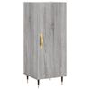 vidaXL Dressoir 34,5x34x90 cm bewerkt hout grijs sonoma eikenkleurig