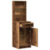 vidaXL Hoge kast met lade Oudhout 40 x 40,5 x 135 cm Bewerkt hout