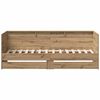vidaXL Dagbed met hoofdeinde Artisan Eiken 75 x 190 cm Bewerkt hout
