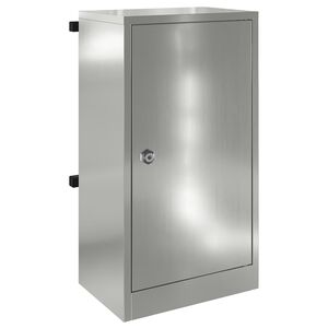 vidaXL Brievenbus met slot Zwart 30 x 20 x 55 cm Gegalvaniseerd staal