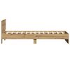vidaXL Bedframe met hoofdeinde Artisan Eiken 75 x 190 cm Bewerkt hout