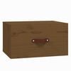vidaXL Nachtkastje wandgemonteerd 40x29,5x22 cm honingbruin
