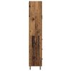 vidaXL Hoge kast met lade 2 pcs Oudhout Bewerkt hout