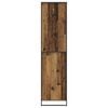 vidaXL Warderobe 2 pcs Oud Hout 50 x 50 x 200 cm Bewerkt hout
