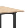 vidaXL Eettafel O-frame 90x90x75 cm massief grenenhout en staal