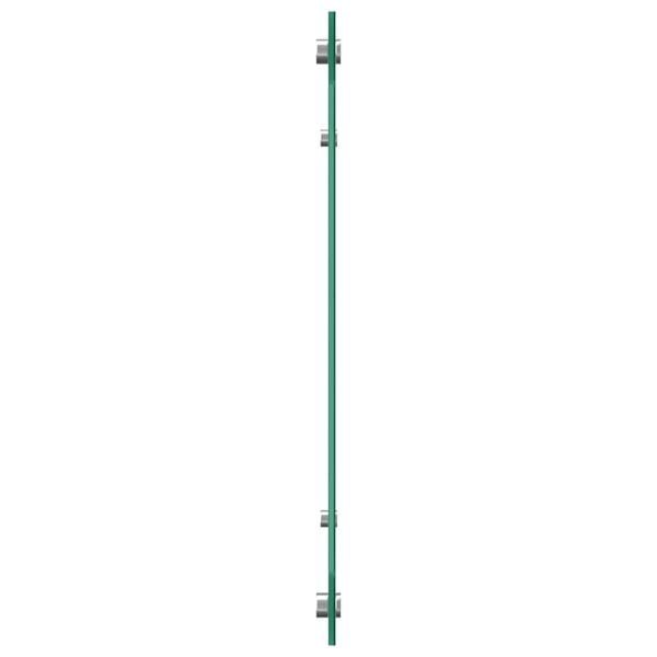 vidaXL Keuken Achterwand Zwart 110 x 40 x 0,6 cm gehard glas