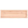 vidaXL Wandschap 100x30x(2-4) cm onbehandeld massief eikenhout