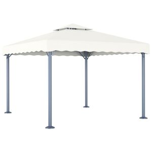 vidaXL Prieel 300x300 cm aluminium cr&egrave;me