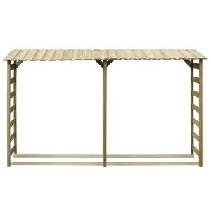 vidaXL Haardhoutopslag 300x44x176 cm ge&iuml;mpregneerd grenenhout