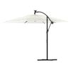 vidaXL Parasol met stalen paal 246x246x230 cm wit