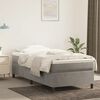 vidaXL Boxspring bed 100x200 cm fluweel lichtgrijs