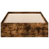 vidaXL Bedframe met lades bewerkt hout gerookt eikenkleurig 75x190 cm