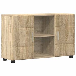 vidaXL Dressoir FLORIN Sonoma Eiken 88,5 x 30,5 x 55,5 cm Bewerkt hout