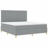 vidaXL Boxspringbed met matras Lichtgrijs 180 x 200 cm Stof