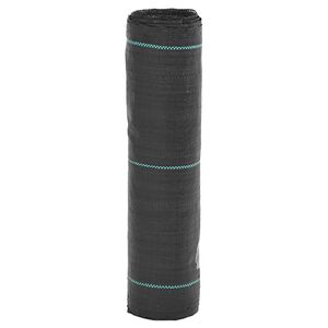 vidaXL Onkruidmembraan Zwart 0,5x100 m PP