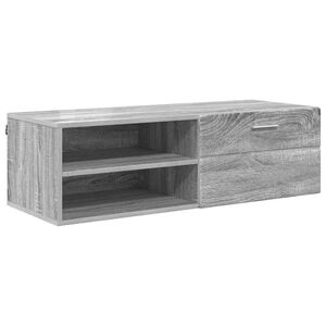 vidaXL Houten Kast Grijs Sonoma 100,5 x 39 x 30 cm Bewerkt hout