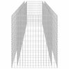 vidaXL Gabion plantenbak verhoogd 450x90x100 cm gegalvaniseerd staal