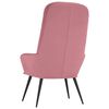 vidaXL Relaxstoel fluweel roze