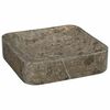 vidaXL Gootsteen 40x40x10 cm marmer grijs