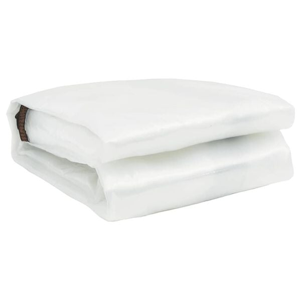 vidaXL Doorzichtig zeildoek met zeilringen 6x12 m polyethyleen