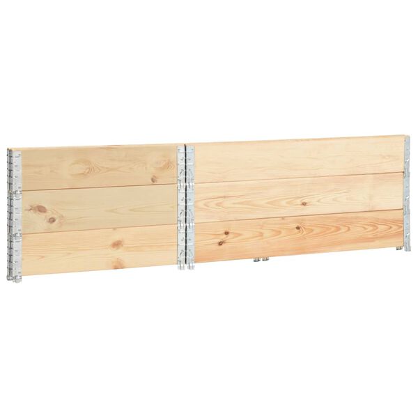 vidaXL Palletopzetranden 3 st 100x150 cm massief grenenhout