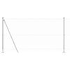 vidaXL Afrasteringspaal Zilver 10 x 1,2 m (36 mm gaas) Staal