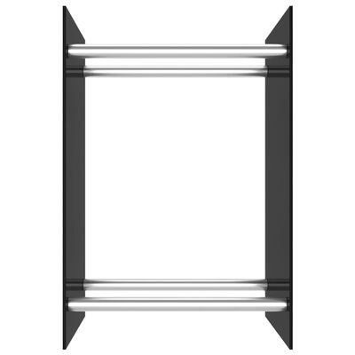 vidaXL Haardhoutrek 40x35x60 cm glas zwart