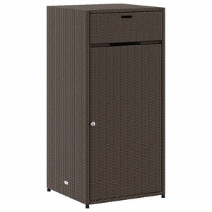 vidaXL Tuinkast 55x55x111 cm poly rattan bruin