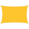 vidaXL Zonnezeil 160 g/m&sup2; rechthoekig 3,5x4,5 m HDPE geel