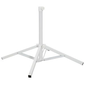 vidaXL Parasolvoet Wit Staal voor paal van 25-32 mm
