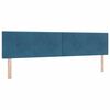 vidaXL Boxspringbed met matras Donkerblauw 200 x 200 cm Fluweel