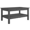 vidaXL Salontafel 80x50x40 cm massief grenenhout grijs
