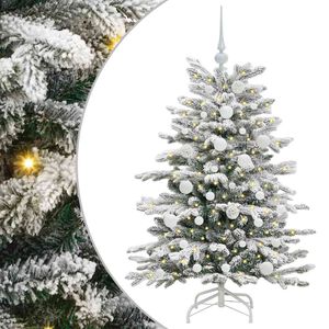 vidaXL Kunstmatige Inklapbare Kerstboom Wit 120 cm PE en PVC