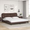 vidaXL Bedframe met LED zonder matras "Hvar" bruin 180x200 cm
