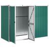 vidaXL Tuinschuur 225x89x161 cm gegalvaniseerd staal groen