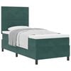 vidaXL Boxspringbed met hoofdeinde Donkergroen 90 x 190 cm Fluweel