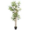 vidaXL Nepp Bambo Boom Groen 75,5 x 18 x 175 cm Stof en Bamboe