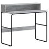 vidaXL Bureau met opbergruimte Grijs Sonoma 100 x 50 x 91 cm